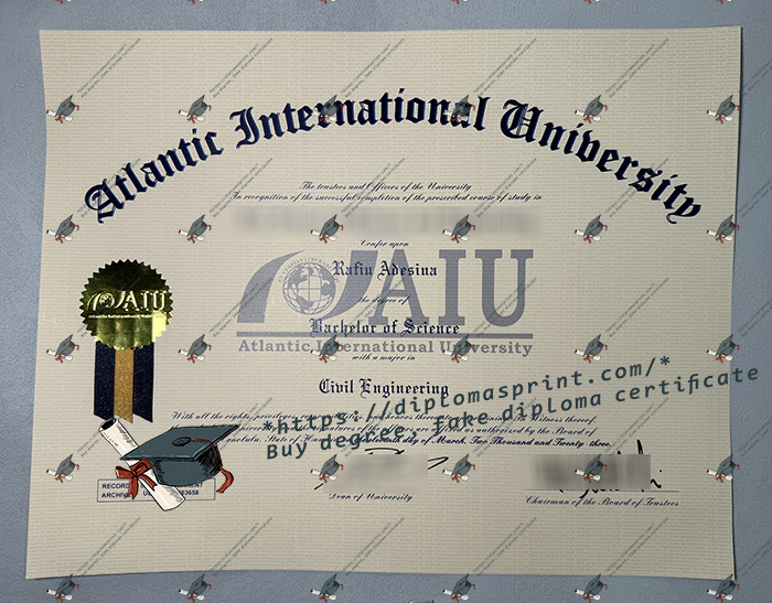 AIU Diploma, Atlantic International University Diploma