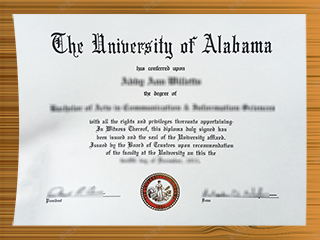 University of Alabama Credentials