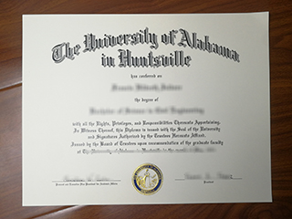 University of Alabama in Huntsville Credentials
