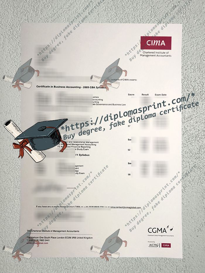 CIMA Academic record