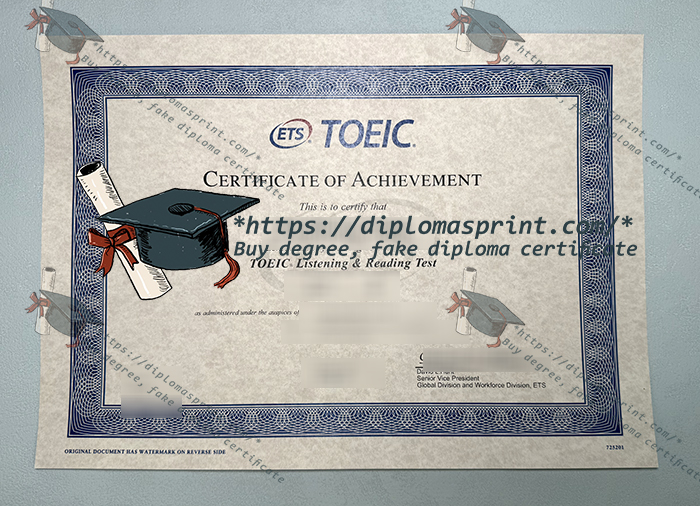 TOEIC Credentials of Achievement TOEIC Credentials of Achievement