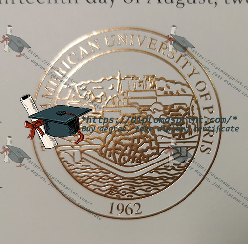 American University of Paris Credentials seal American University of Paris Credentials seal