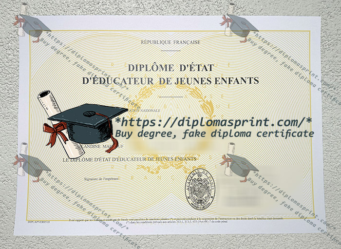 Diplôme d'État d'éducateur de jeunes enfants Diplôme, DEEJE Diplôme