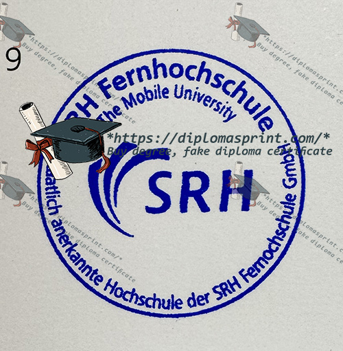 SRH Fernhochschule Urkunde seal