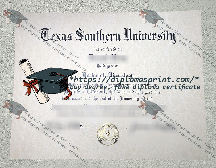 Texas Southern University Diploma, TSU Diploma