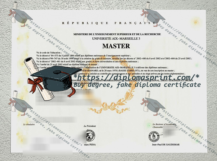 Université Aix-Marseille-III Diploma