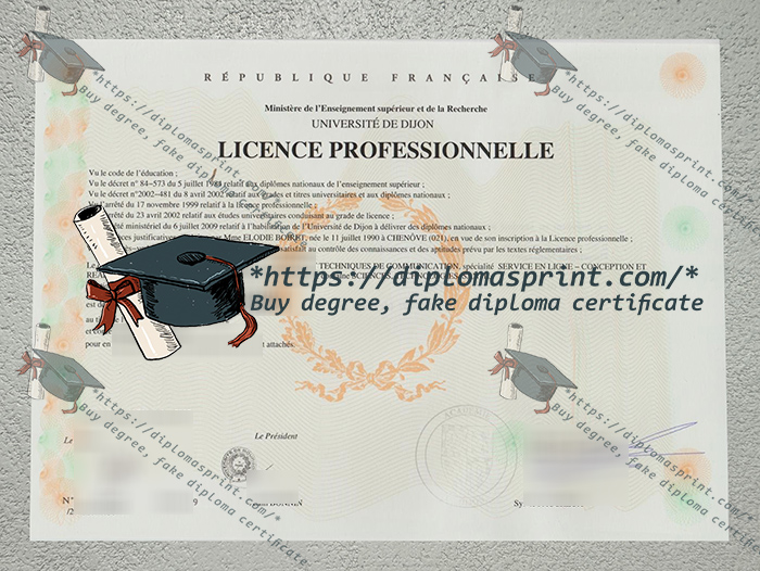 Université Bourgogne-Europe Diploma, UBE Diploma Université Bourgogne-Europe Diploma, UBE Diploma