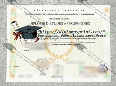Université de Franche-Comté Diplôme