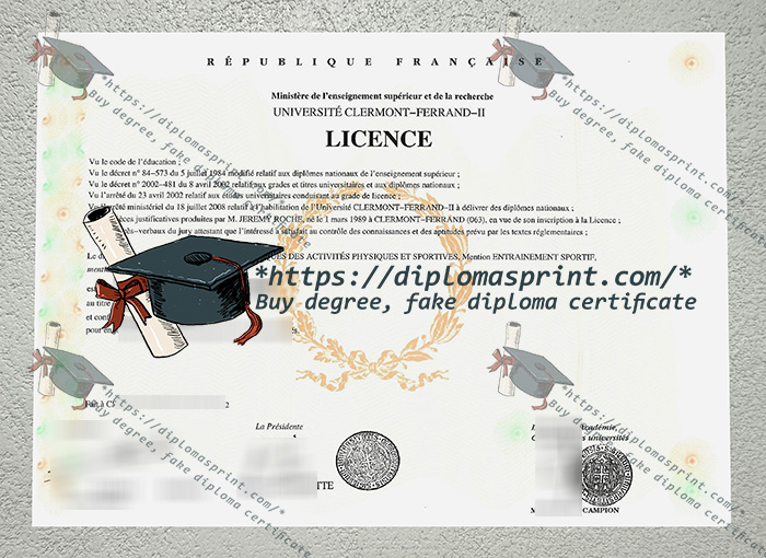 Clermont-Ferrand II Diploma
