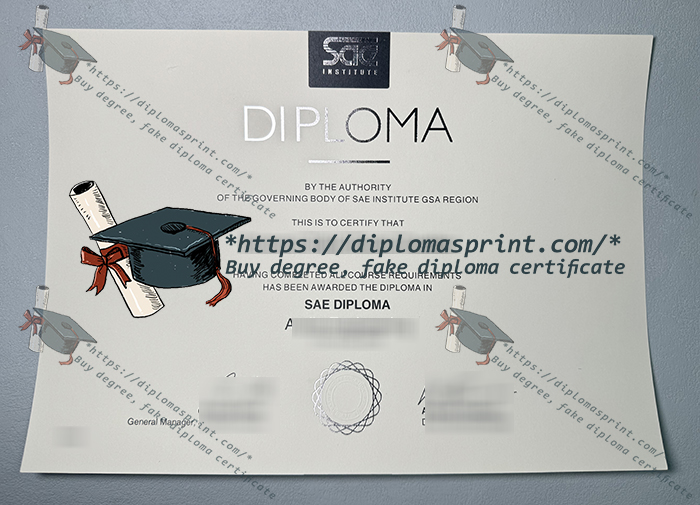 SAE Institute Diploma, SAE University College Diploma SAE Institute Diploma, SAE University College Diploma