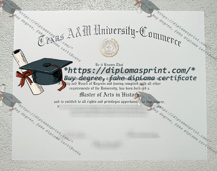 Texas A&M University Commerce Diploma