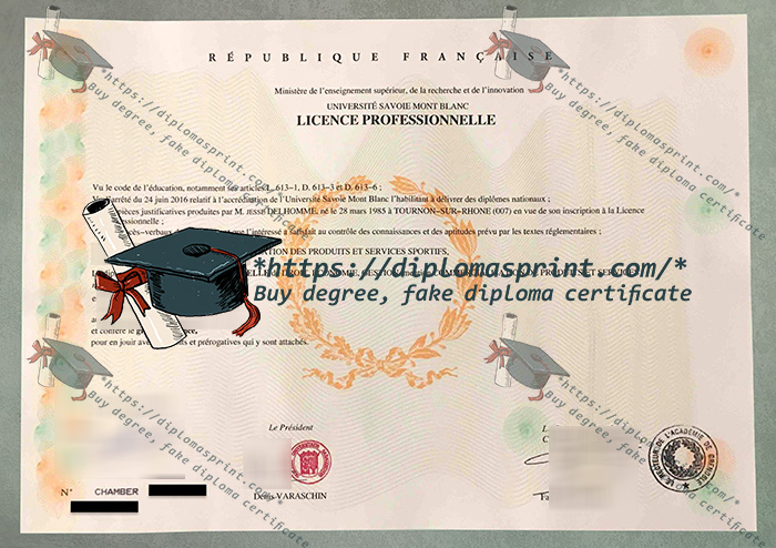 Université Savoie Mont Blanc Diploma, USMB Diploma