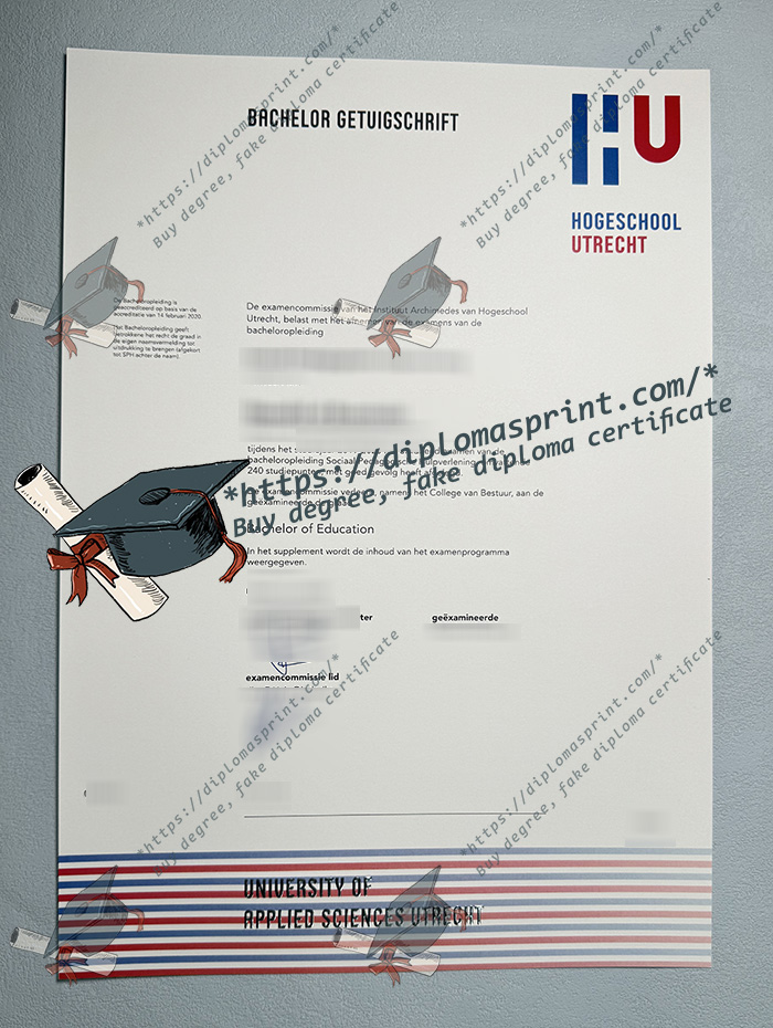 hogeschool utrecht Bachelor Getuigschrift