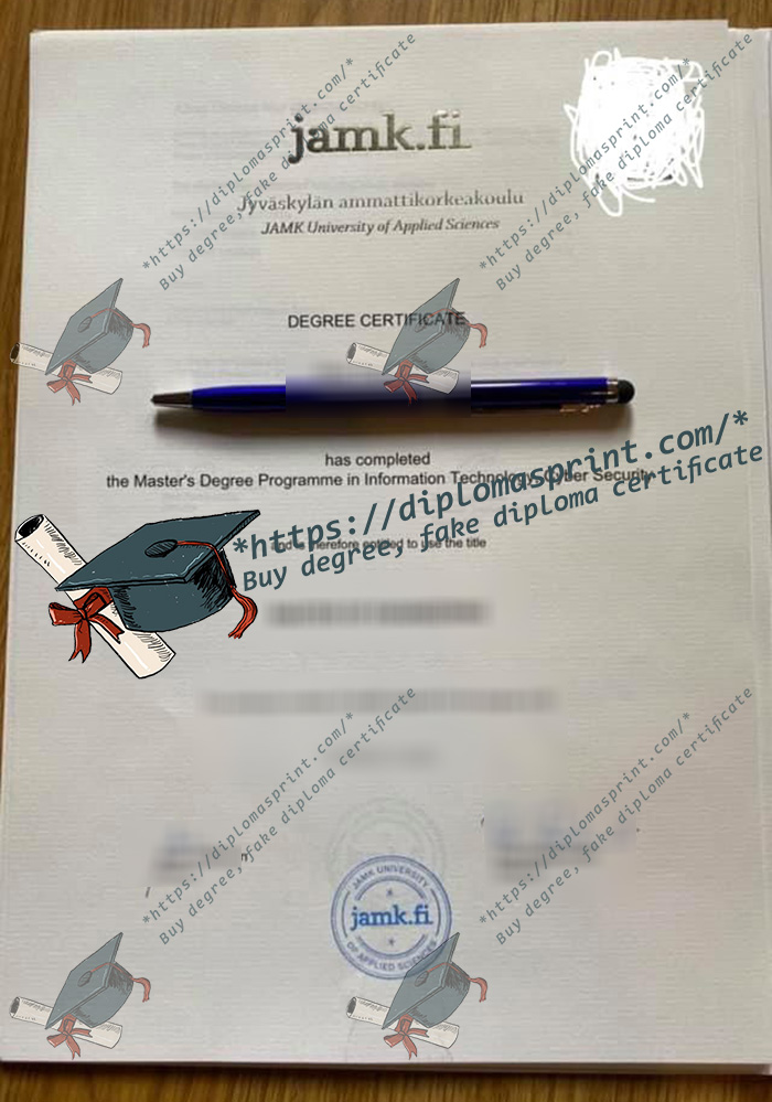 JAMK University of Applied Sciences Degree Certificate, JAMK Diploma
