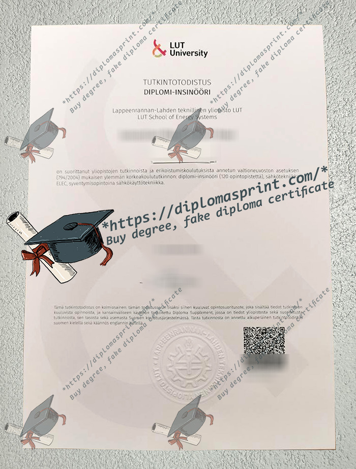 LUT University Credentials, LUT-yliopisto Qualification Credentials