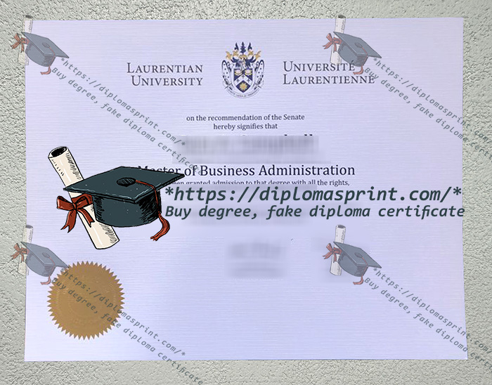 Laurentian University Diploma, Université Laurentienne Diploma