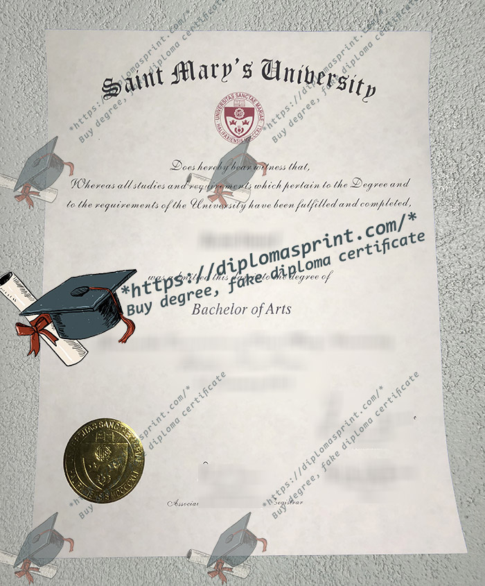 Saint Mary's University Diploma 