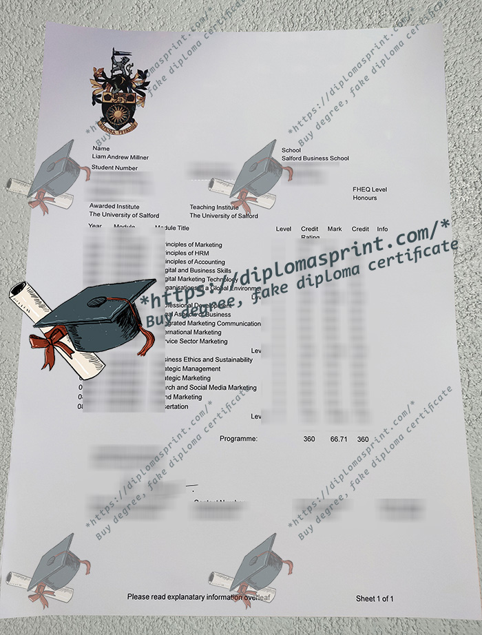 University of Salford Transcript
