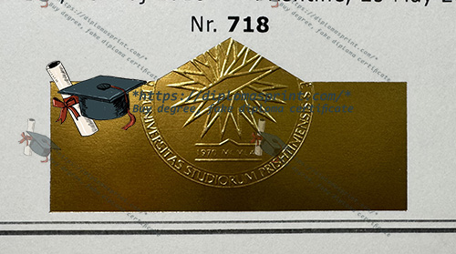 University of Pristina Credentials seal