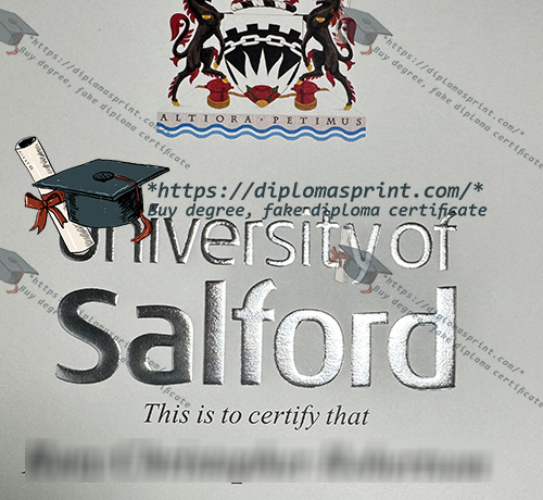 University of Salford Qualification Seal
