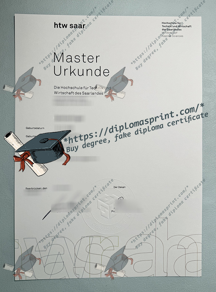 htw saar Urkunde