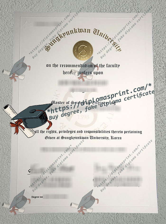 Sungkyunkwan University Diploma, SKKU Diploma