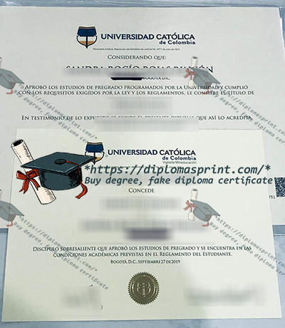 Catholic University of Colombia Credentials