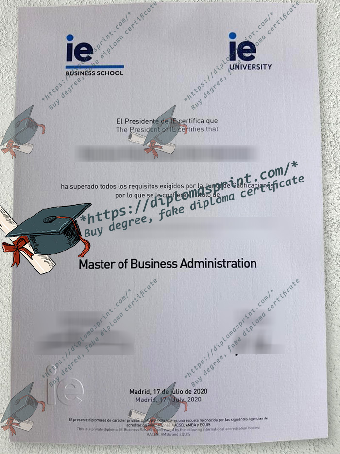 IE University Diploma, IE Business School Diploma