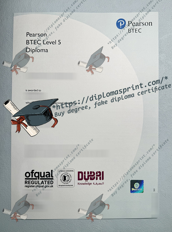 Pearson BTEC Level 5 Diploma, Pearson BTEC Diploma