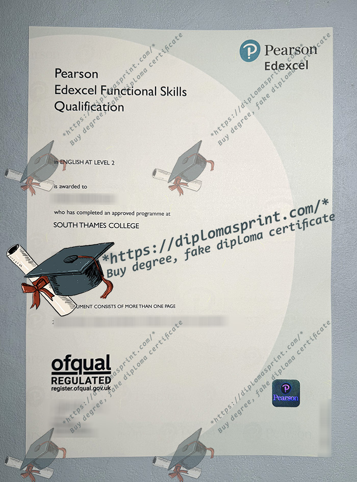 Pearson Edexcel Functional Skills Qualification Certificate