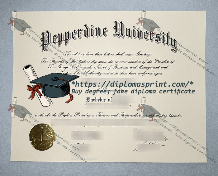 Pepperdine University Diploma