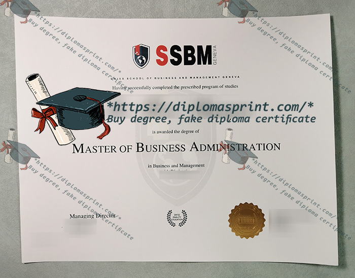 SSBM Geneva Diploma, Swiss School of Business and Management Diploma