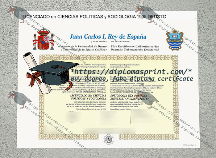 Universidad de Deusto Diploma, Deustuko Unibertsitatea Diploma