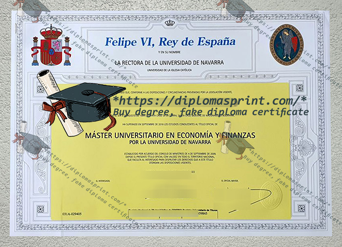 Universidad de Navarra Diploma, University of Navarra Diploma