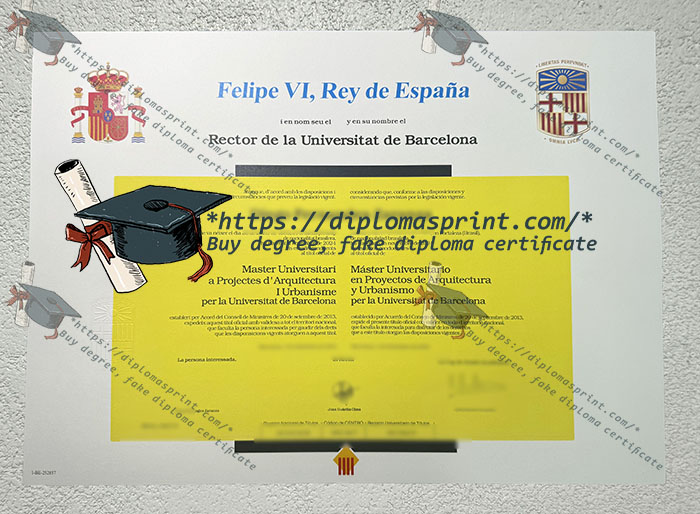 University of Barcelona Diploma, Universitat de Barcelona Diploma