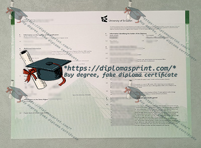 University of St. Gallen Credentials Supplement