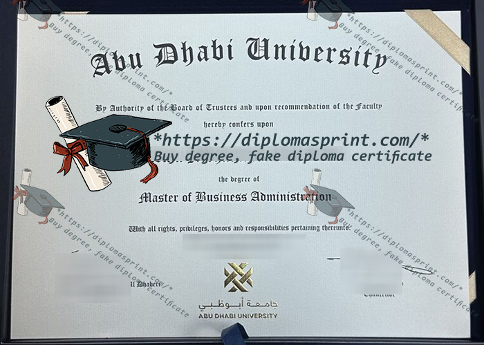 Abu Dhabi University Credentials, ADU Credentials