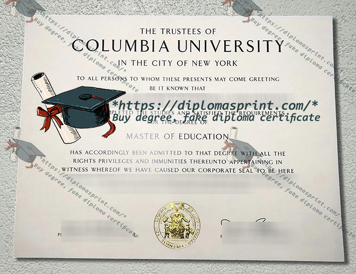 Columbia University Diploma