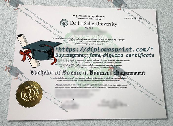 De La Salle University Diploma, DLSU Diploma
