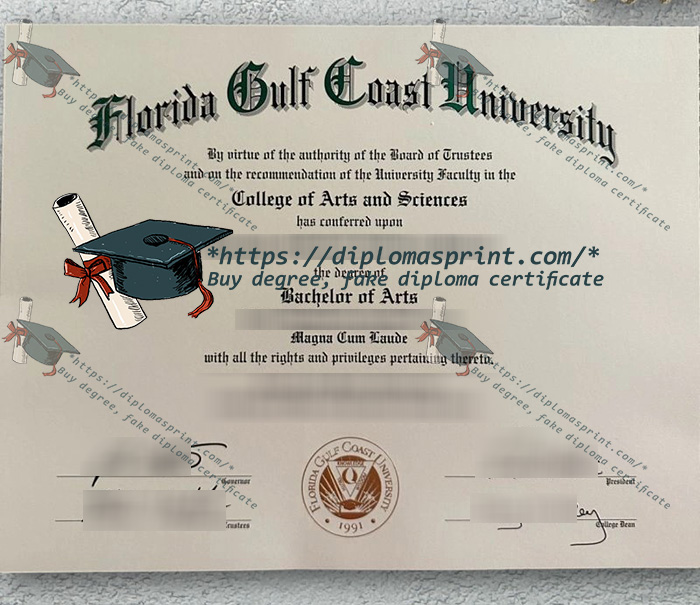 Florida Gulf Coast University Diploma, FGCU Diploma Florida Gulf Coast University Diploma, FGCU Diploma