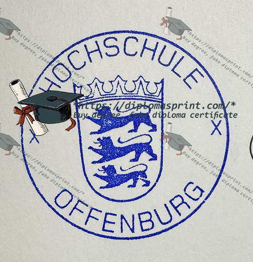 Hochschule Offenburg Urkunde seal