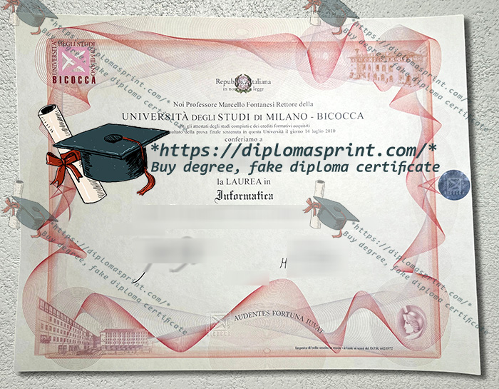 Università degli Studi di Milano-Bicocca Diploma, University of Milano-Bicocca Diploma