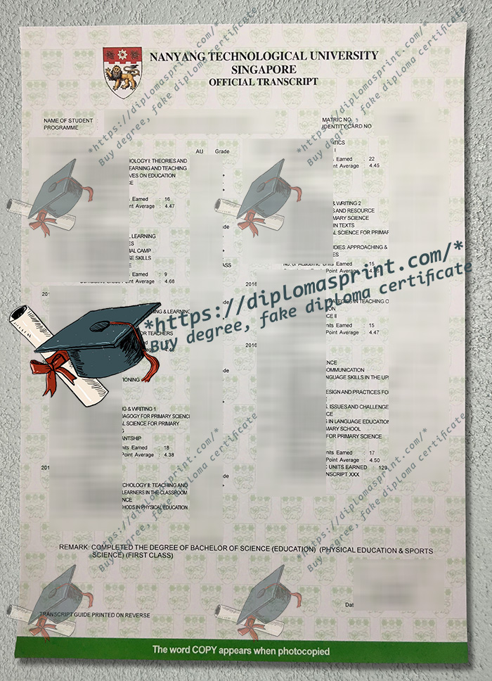 Nanyang Technological University Transcript, NTU Transcript Nanyang Technological University Transcript, NTU Transcript