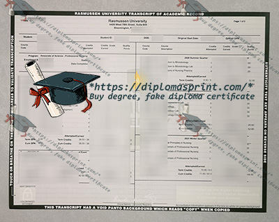 Rasmussen University Academic record