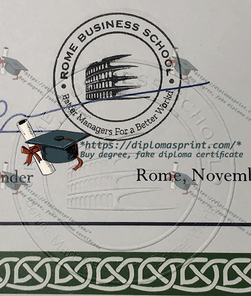Rome Business School Credentials seal Rome Business School Credentials seal
