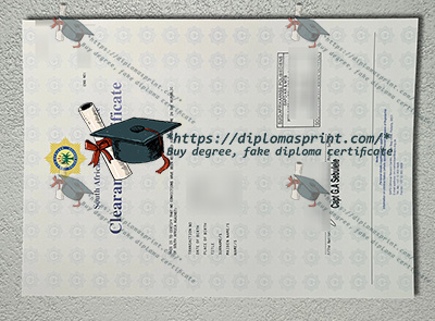 South African Police Clearance Credentials
