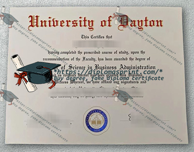 University of Dayton Credentials
