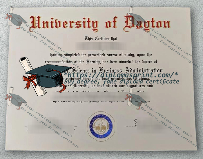 University of Dayton Diploma