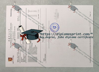 CUHK Academic record