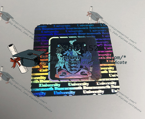 Bournemouth University Qualification Holographic anti-counterfeiting